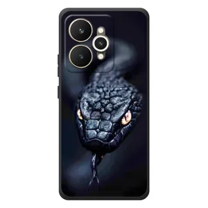 Чехол с картинкой «Хищники» для Realme 15 (Черная змея)