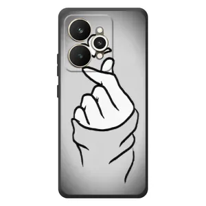 Чохол з принтом для Realme 15 (AlphaPrint - Знак сердечка) (Значок Love)