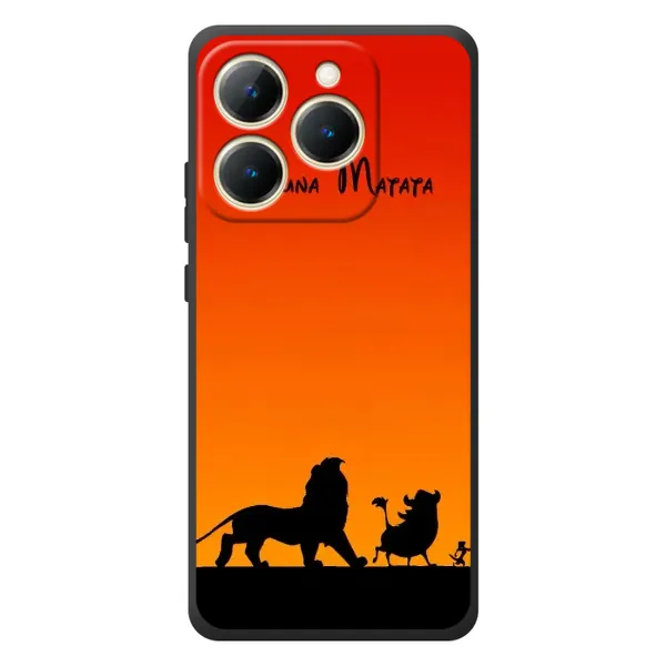 Чехол с принтом «Акуна Матата закат» для Realme 15T
