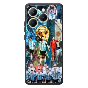 Чехлы Месси для RealMe 15T (AlphaPrint) (Аргентина Месси)
