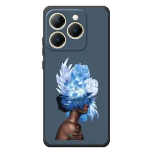 Чехлы (ART) Цветы на RealMe 15T (VPrint) (Цветы на голове)
