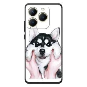 Чехлы с собаками для RealMe 15T (VPrint) (Довольный Хаски)