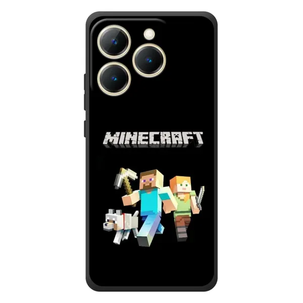 Чохол з принтом «герої Minecraft» для Realme 15T