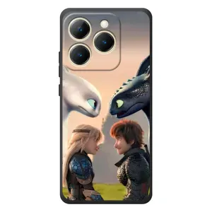 Чехол как приручить дракона на RealMe 15T (Иккинг и Астрид)