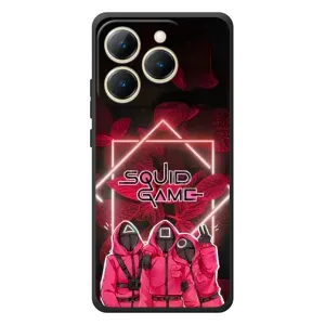 Чехол Гра в кальмара для RealMe 15T (Охранники Игра кальмара)