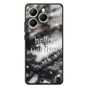 Новогодние, Праздничные Чехлы для RealMe 15T - 2024 год (Hello winter)