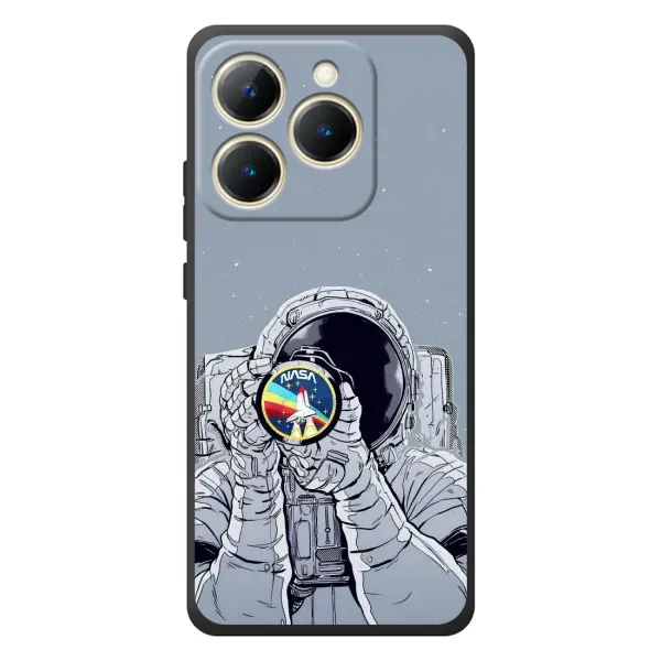 Чехол с принтом «Космонавт фото» для Realme 15T