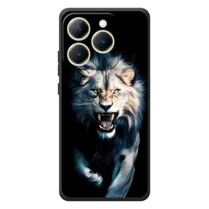 Чохол з картинкою 'Хижаки' для RealMe 15T (Лев у темряві)