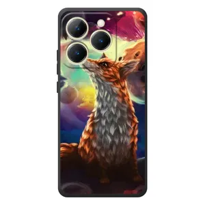 Чехлы с картинкой Лисички для RealMe 15T (VPrint) (Лисица в космосе)