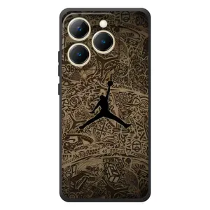 Чехлы для RealMe 15T - с картинкой JORDAN (AlphaPrint) (Logo Jordan)
