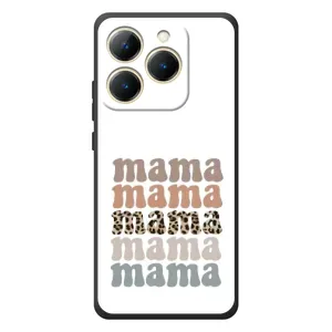 Чехлы для мамы на RealMe 15T (Текстовый коллаж мама)