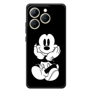 Эксклюзивный чехол для RealMe 15T (AlphaPrint - Мультяшные) (Микки на черном)