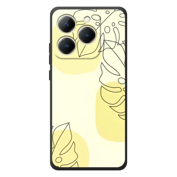 Чехол с принтом «Желтая монстера арт» для Realme 15T Чехол с принтом «Желтая монстера арт» для Realme 15T