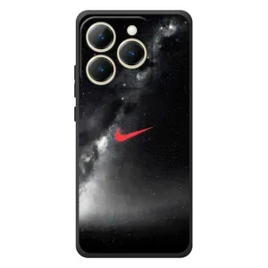 Чехол для RealMe 15T - с принтом Найк (AlphaPrint) (Найк красный)