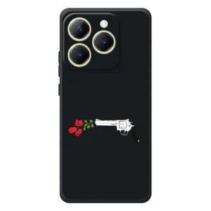 Чехлы (ART) Цветы на RealMe 15T (VPrint) (Неожиданные цветы)