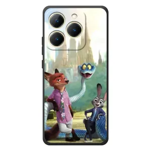 Чехол Зоотрополіс на RealMe 15T (Герои мультфильма Зверополис)