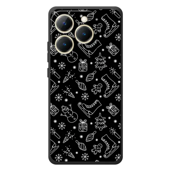 Чохол з принтом «Новорічний фон» для Realme 15T