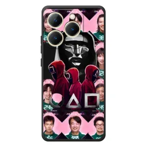 Чехол Гра в кальмара для RealMe 15T (Участники Игра кальмара)