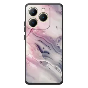 Мраморный чехол на RealMe 15T (VPrint) (Пурпурный Мрамор)