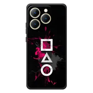 Чехол Гра в кальмара для RealMe 15T (Символы Игра кальмара)