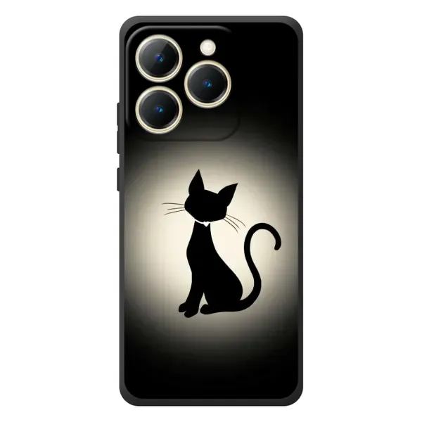 Чохол з принтом «Силует котика» для Realme 15T Чохол з принтом «Силует котика» для Realme 15T