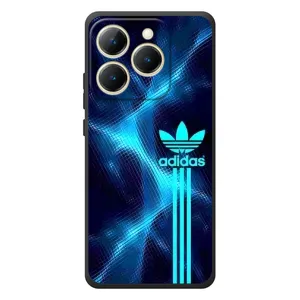 Чехлы Адидас для RealMe 15T (AlphaPrint) (Синий Адидас)
