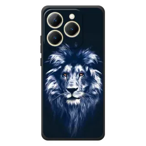 Чехол со Львом для RealMe 15T (VPrint) (Синий Лев)