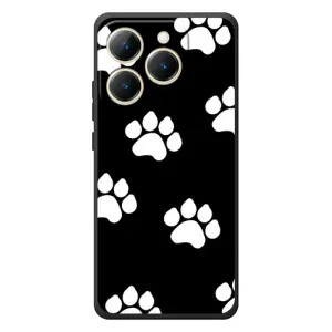 Чехлы с собаками для RealMe 15T (VPrint) (Следы собаки)