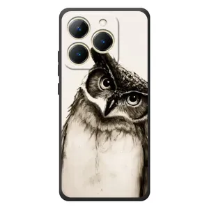 Чехол с птицами на RealMe 15T (VPrint) (Сова)