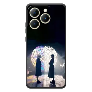 Чехлы Венсдей на RealMe 15T Уэнсдей (AlphaPrint) (Уэнздей и Инид)