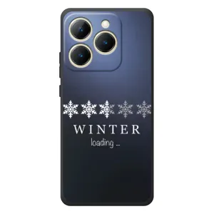 Зимние Чехлы для Реалми 15Т - прозрачный фон (Winter loading)