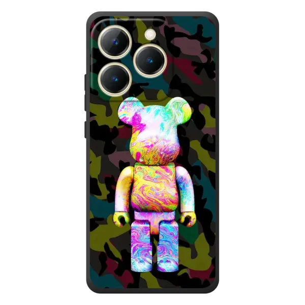Чехол с принтом «Яркий Bearbrick» для Realme 15T
