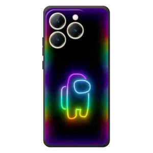 Чехол Амонг Ас для RealMe 15T (AlphaPrint) (Яркий скин)
