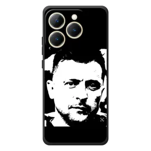 Чехол для RealMe 15T (AlphaPrint - с принтом Зеленского) (Зеленский АРТ)