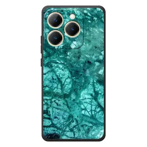Мраморный чехол на RealMe 15T (VPrint) (Зеленый мрамор)