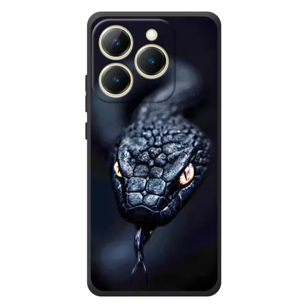 Чохол з принтом «Чорна змія» для Realme 15T Чохол з принтом «Чорна змія» для Realme 15T