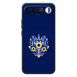 Чохли для RealMe 16 5G Укр. Символіка (AlphaPrint) (Квітковий Герб)