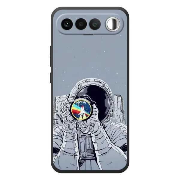 Чохол з принтом «Космонавт фото» для RealMe 16 5G