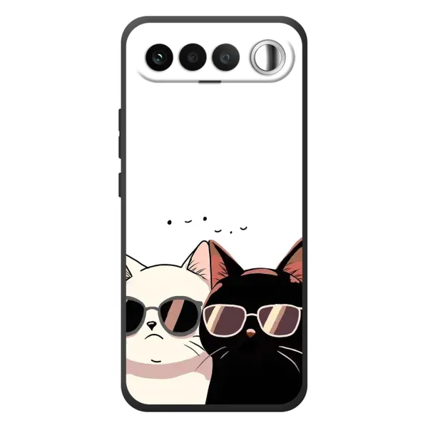 Чохол з принтом «Коти в окулярах» для RealMe 16 5G Чохол з принтом «Коти в окулярах» для RealMe 16 5G