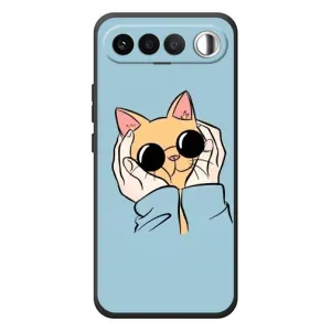 Чехол на РеалМе 16 5Г с Котами (VPrint) (Котик в очках)