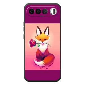 Чехлы с картинкой Лисички для RealMe 16 5G (VPrint) (Лисичка с розочкой)