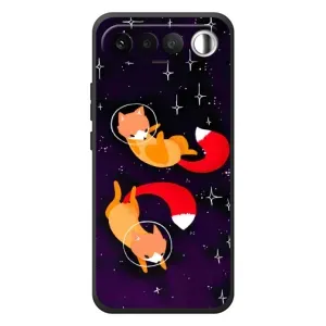 Чехлы с картинкой Лисички для RealMe 16 5G (VPrint) (Лисички космонавты)