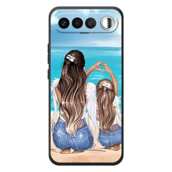 Чохол з принтом «Мама з донькою» для RealMe 16 5G