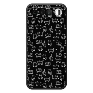 Чехол с принтом для RealMe 16 5G (AlphaPrint) Модные коты (Меленькие котики)