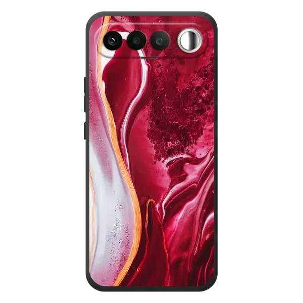 Чохол з принтом «Мрамор червоний» для RealMe 16 5G