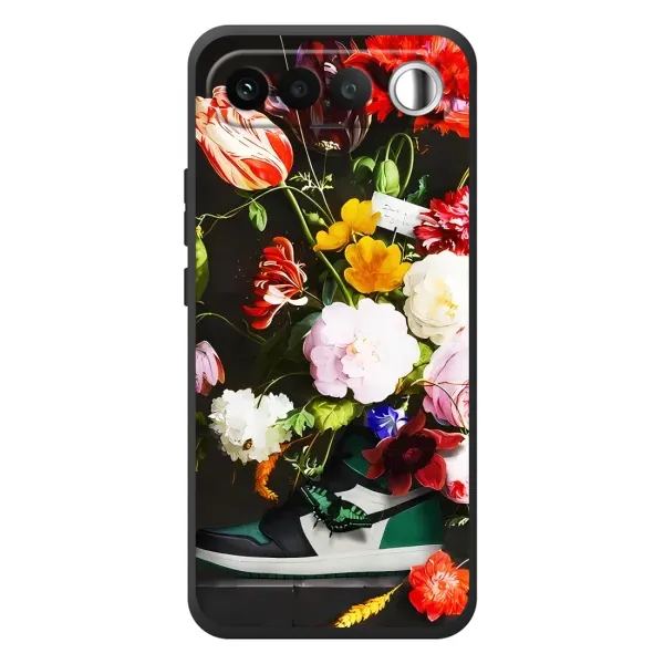 Чохол з принтом «Nike цветы» для RealMe 16 5G