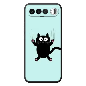 Чехол с принтом для RealMe 16 5G (AlphaPrint) Модные коты (Падающий кот)