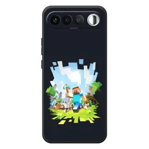 Чохол Майнкрафт на RealMe 16 5G (AlphaPrint) Minecraft (персонажі Minecraft)