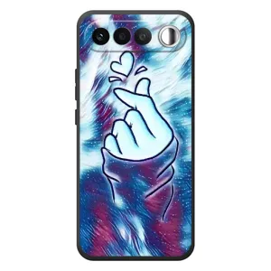 Чехол с принтом для RealMe 16 5G (AlphaPrint - Знак сердечка) (Радужное сердце)