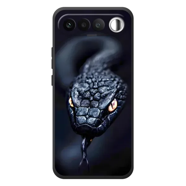 Чохол з принтом «Чорна змія» для RealMe 16 5G Чохол з принтом «Чорна змія» для RealMe 16 5G
